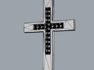 Diamond Cross Pendant 3D 프린트 모델