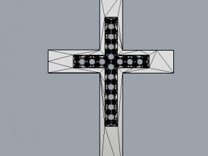 Diamond Cross Pendant 3D 프린트 모델