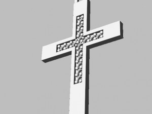 Diamond Cross Pendant 3D 프린트 모델