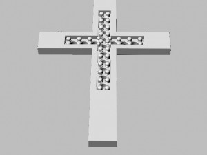 Diamond Cross Pendant 3D 프린트 모델