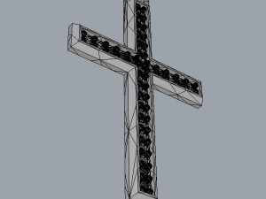 Diamond Cross Pendant 3D Принт Модель