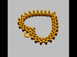 Diamond Heart Pendant 3D प्रिंट मॉडल
