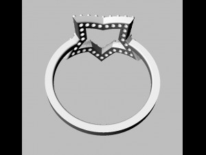Start Diamond Ring 3D 打印模型