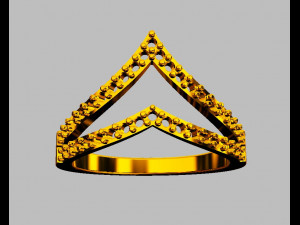 Diamond Fashion Ring 3D 打印模型