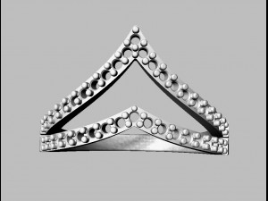 Diamond Fashion Ring 3D 打印模型