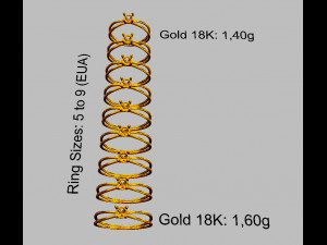 4mm Diamond Ring 3D Baskı Modeli