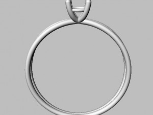 4mm Diamond Ring 3D Baskı Modeli