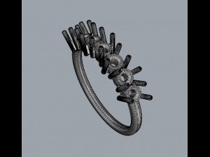 3mm gemstone ring 3D Принт Модель