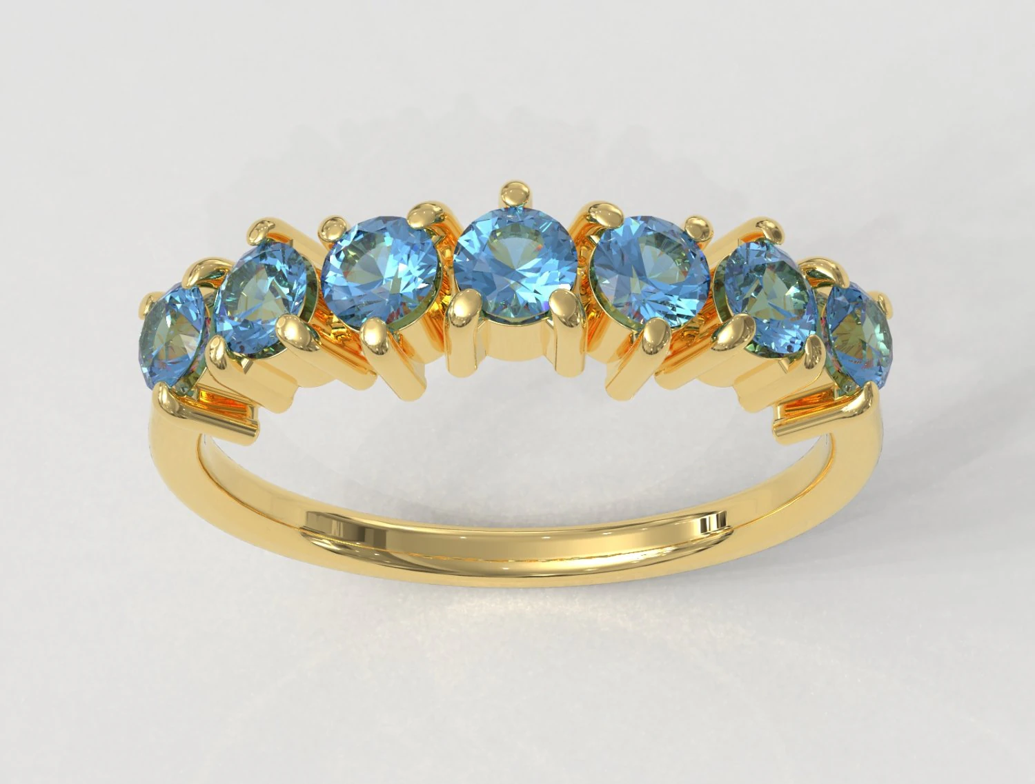 3mm gemstone ring 3D Print Model .c4d .max .obj .3ds .fbx .stl .blend 