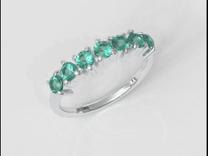 3mm gemstone ring 3D Принт Модель