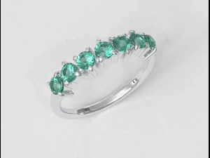 3mm gemstone ring 3D Print Model