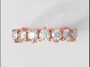 3mm gemstone ring 3D Принт Модель
