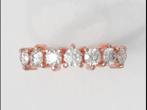 3mm gemstone ring 3D Print Model
