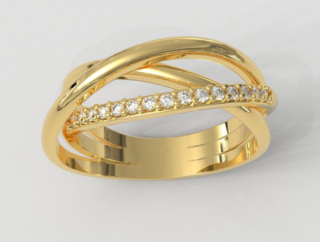 Multi Layer Ring 3D Baskı Modeli .c4d .max .obj .3ds .fbx .stl .blend