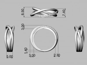 Multi Layer Ring 3D Print Model