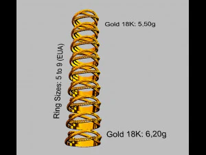 Multi Layer Ring 3D Print Model