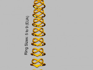 Heart Knot Ring 3D 프린트 모델