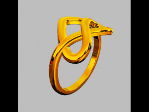 Heart Knot Ring 3D 프린트 모델