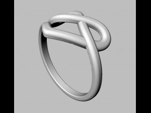 Heart Knot Ring 3D Print Model