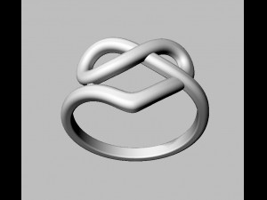 Heart Knot Ring 3D 프린트 모델