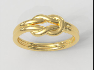 Knot Ring 3Dプリントモデル
