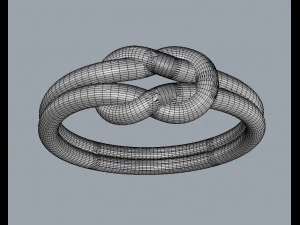 Anel de n&oacute; Modelo de Impressão 3D