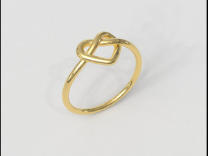 Heart Knot Ring 3D Принт Модель