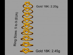 Heart Knot Ring 3D Принт Модель