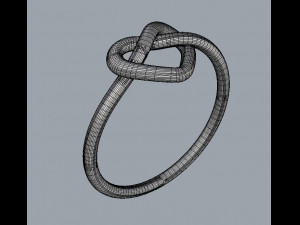 Heart Knot Ring 3D Принт Модель