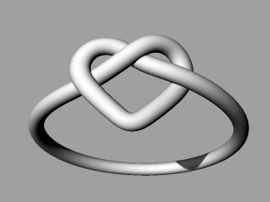 Heart Knot Ring 3D Принт Модель