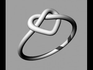 Heart Knot Ring 3D Принт Модель