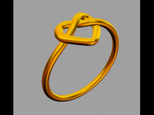 Heart Knot Ring 3D Принт Модель