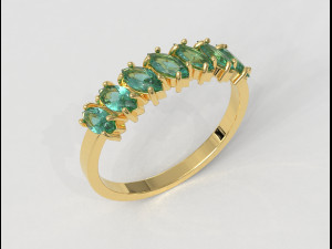 Half Marquise Band 3D Принт Модель