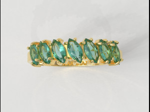 Half Marquise Band 3D Принт Модель