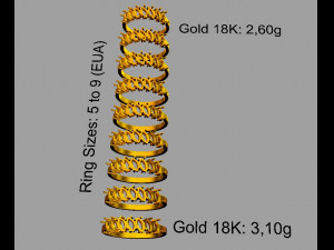 Half Marquise Band 3D Принт Модель