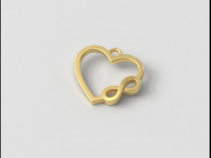 Infinity Love Pendant 3D प्रिंट मॉडल