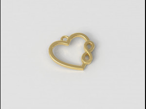 Infinity Love Pendant 3D प्रिंट मॉडल