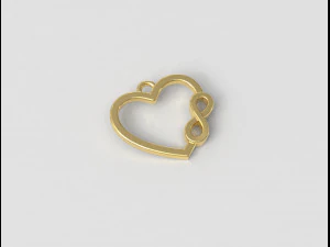Infinity Love Pendant 3D Print Model