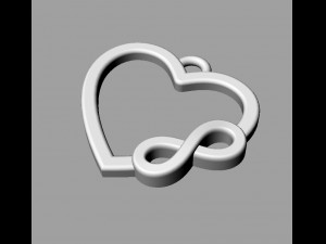 Infinity Love Pendant 3D प्रिंट मॉडल
