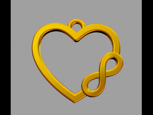 Infinity Love Pendant 3D प्रिंट मॉडल