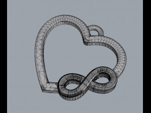 Infinity Love Pendant 3D प्रिंट मॉडल