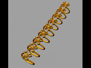 Butterfly Gemstone Ring 3D Print Model