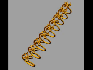 Butterfly Gemstone Ring 3D Print Model