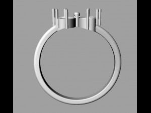 Butterfly Gemstone Ring 3D Print Model