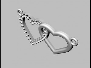 Hearts Necklace Model do druku 3D