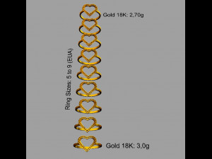 Heart Diamond Ring 3D 프린트 모델