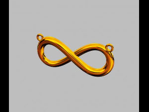 Infinity Necklace 3D Print Model