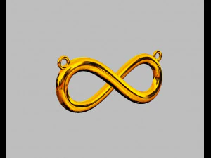 Infinity Necklace 3D Print Model