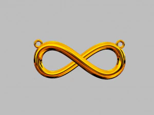 Infinity Necklace 3D Print Model
