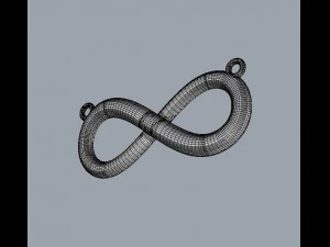 Infinity Necklace 3D Print Model